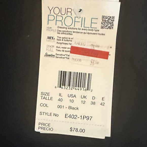 Profile By Gottex Black Ruffle Bikini Skirt - Picture 2 of 4